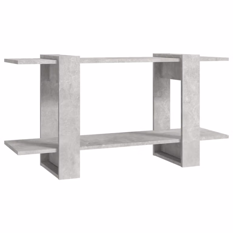 Estantería de madera Maison Chic en color gris para salón, An/P/Al: 100 x 30 x 51 cm