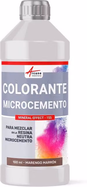 Colorante para microcemento Mineral Effect 155 Marengo Marrón de Arcane Industries de 100 ml