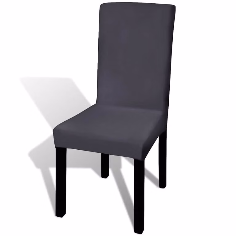 Pack de 4 fundas elásticas para sillas de comedor vidaXL en gris antracita