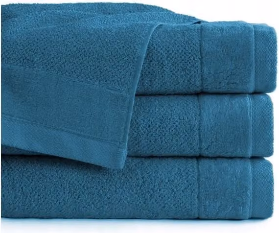 Juego de 2 toallas de baño Detexpol de algodón rizo en color azul turquesa y multicolor con certificación Oeko-Tex de 140 x 70 x 0,55 cm