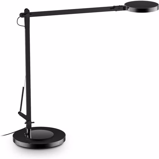 Lámpara de mesa LED Futura de Ideal Lux en color negro y acabado metálico