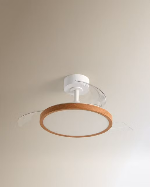 Ventilador de techo Menorca con luz LED y motor DC de El Corte Inglés en blanco o marrón