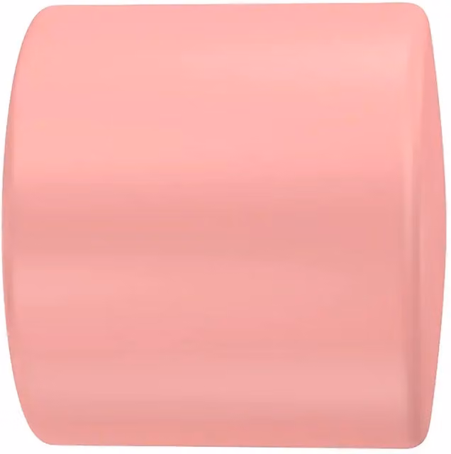 Tapones terminales Basic BASI de madera en color rosa, pack de 2 unidades