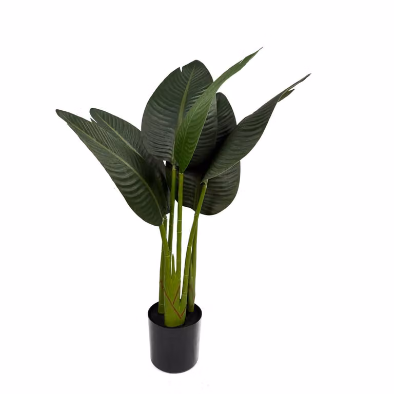 Planta artificial viajera verde de Vinta Home con maceta, Altura: 80 cm