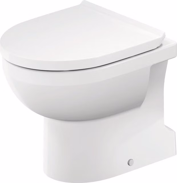 Inodoro de pie Duravit No.1 Rimless en cerámica blanca con salida vertical An/P/Al: 37 x 56 x 40 cm