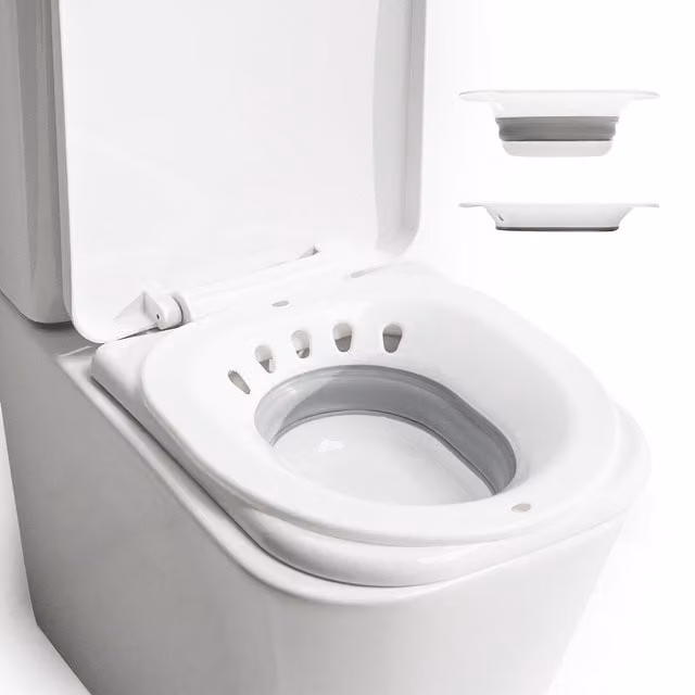 Bidé plegable portátil para inodoro Innovagoods en blanco o gris