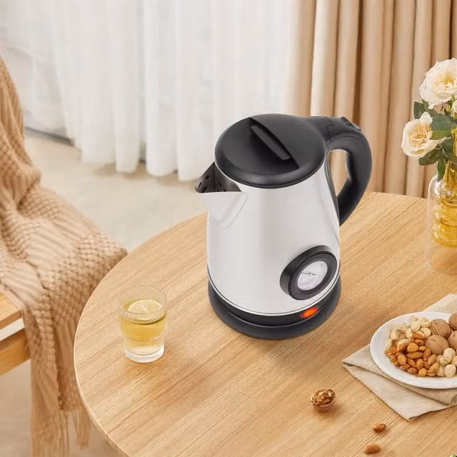 Hervidor Eléctrico SANBOUSI con Filtro de Té, Acero Inoxidable, Control de Temperatura y Apagado Automático