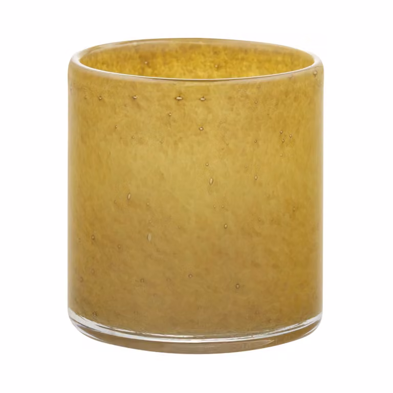 Portavelas SAGA de Blomus en cristal para tealight, color bronce, Diámetro: 12 cm