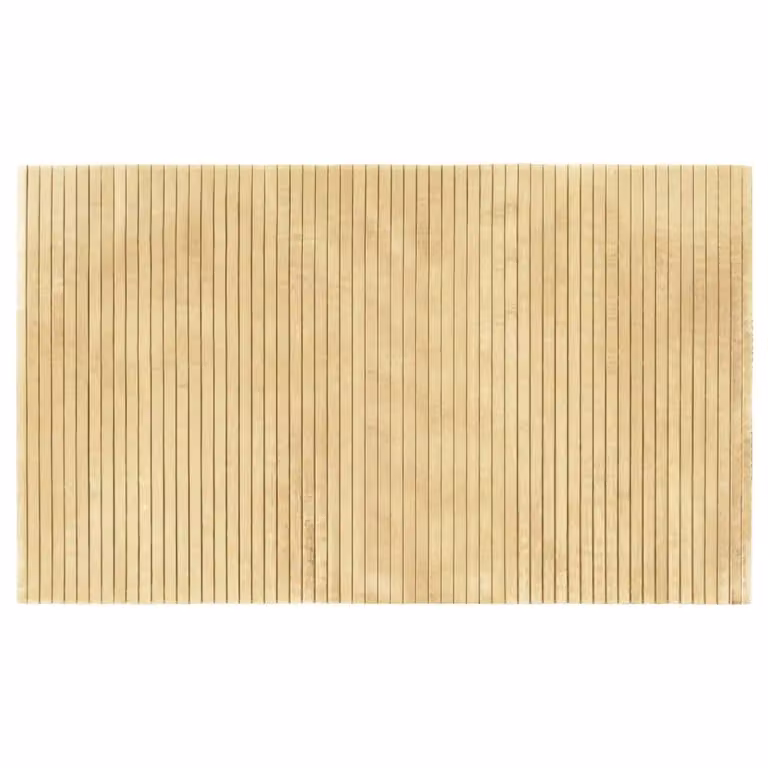 Alfombra rectangular de bambú vidaXL color beige, An/P: 60 x 100 cm