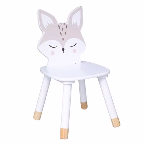 Silla blanda Renard Atmosphera blanca para niños de estilo escandinavo