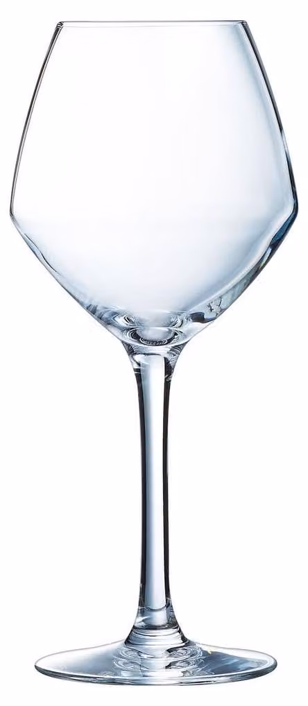 Pack de 6 copas de vino para adultos de AS Discount, cristal transparente, aptas para lavavajillas