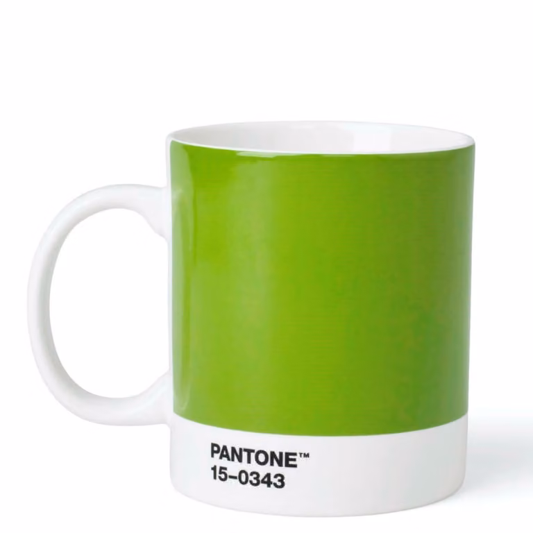 Taza de porcelana verde Copenhagen Design para adultos