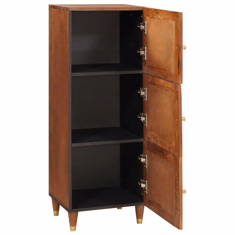 Tablero alto vidaXL de madera de mango maciza en color marrón An/P/Al: 40 x 33,5 x 110 cm