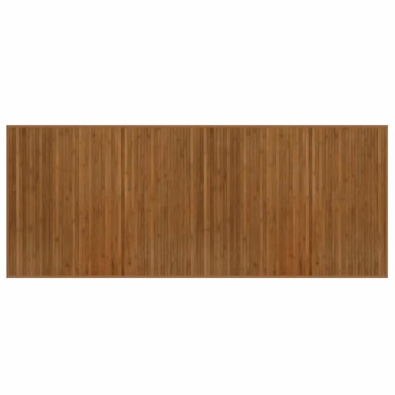 Alfombra rectangular de bambú vidaXL marrón para salón, antideslizante, An/P: 80 x 200 cm