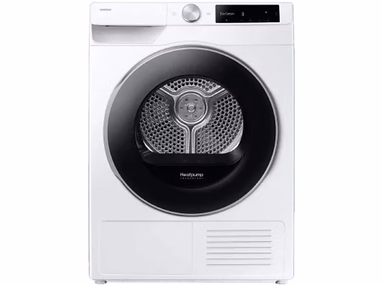 Secadora de bomba de calor Samsung DV90DG6845LEU3 de 9 kg, Clase A, color blanco con tecnología AI Dry+ y conectividad Wifi