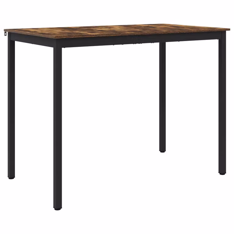 Mesa de barra rectangular moderna vidaXL de madera de ingeniería y metal An/P/Al: 140 x 80 x 105 cm
