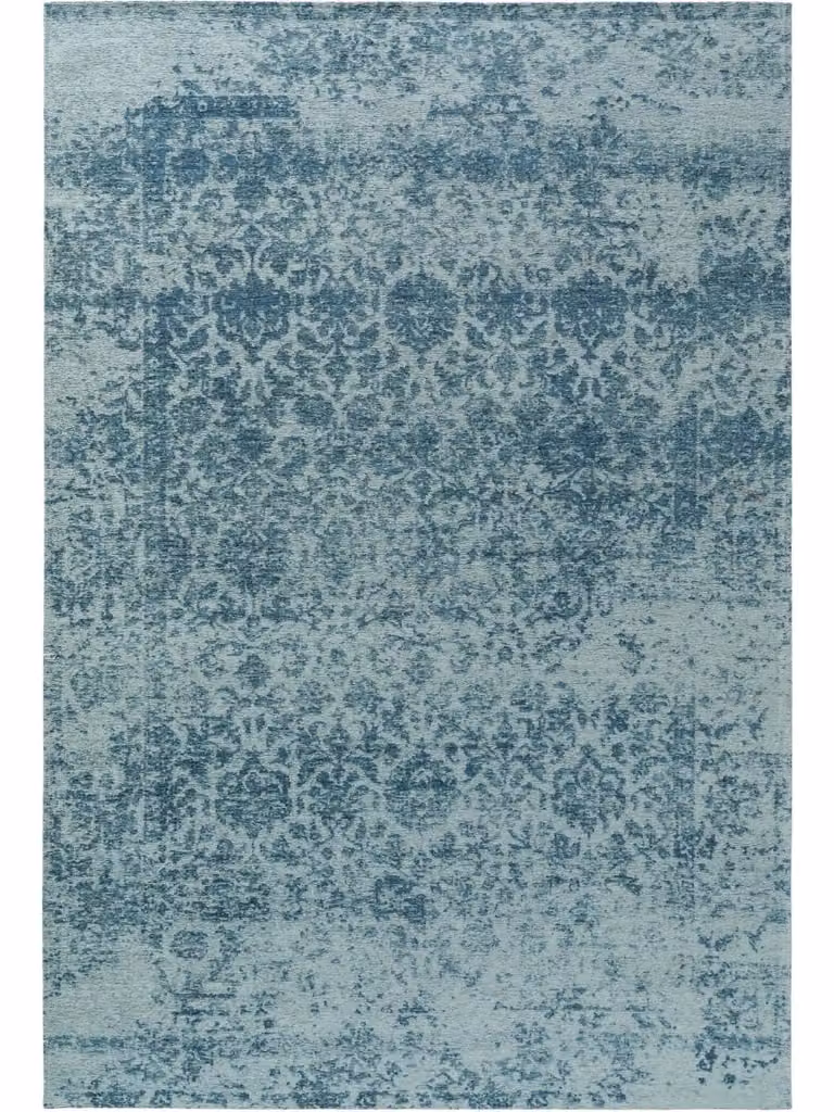 Alfombra de tejido plano Benuta en azul con diseño patchwork, An/P: 195 x 285 cm