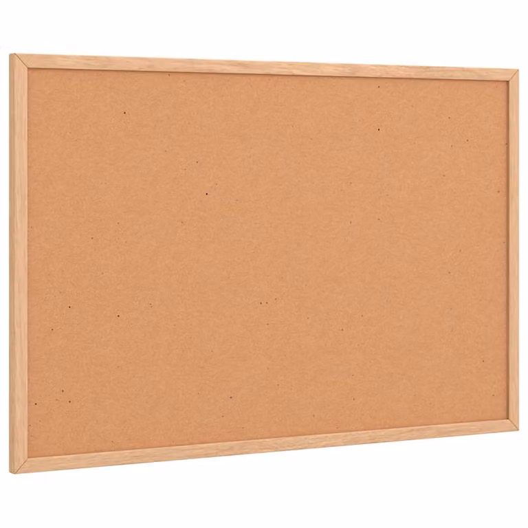 Tablero de corcho con marco de madera de pino macizo vidaXL color marrón An/P: 60 x 40 cm