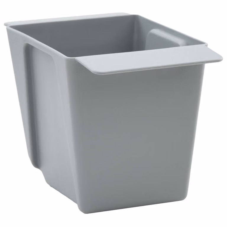Set de 12 jardineras de plástico vidaXL para plantas ornamentales y huerto de hierbas, color gris claro
