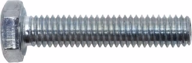 Perno hexagonal de acero galvanizado SWG M10 de 30 mm, pack de 25 unidades