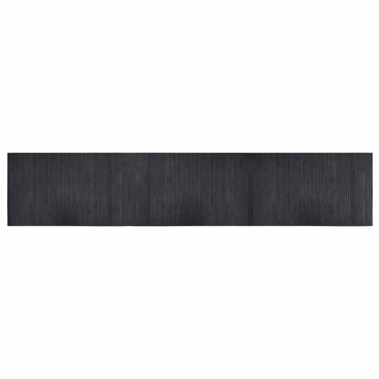 Alfombra rectangular de bambú vidaXL gris An/P: 60 x 300 cm