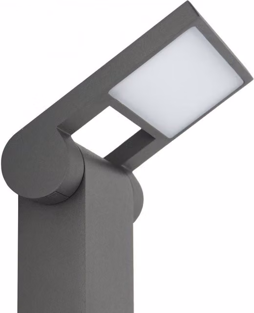 Lámpara de jardín de pie Su-Ma Neo LED 10W orientable gris con luz blanca cálida 3000K IP54 Altura: 100 cm