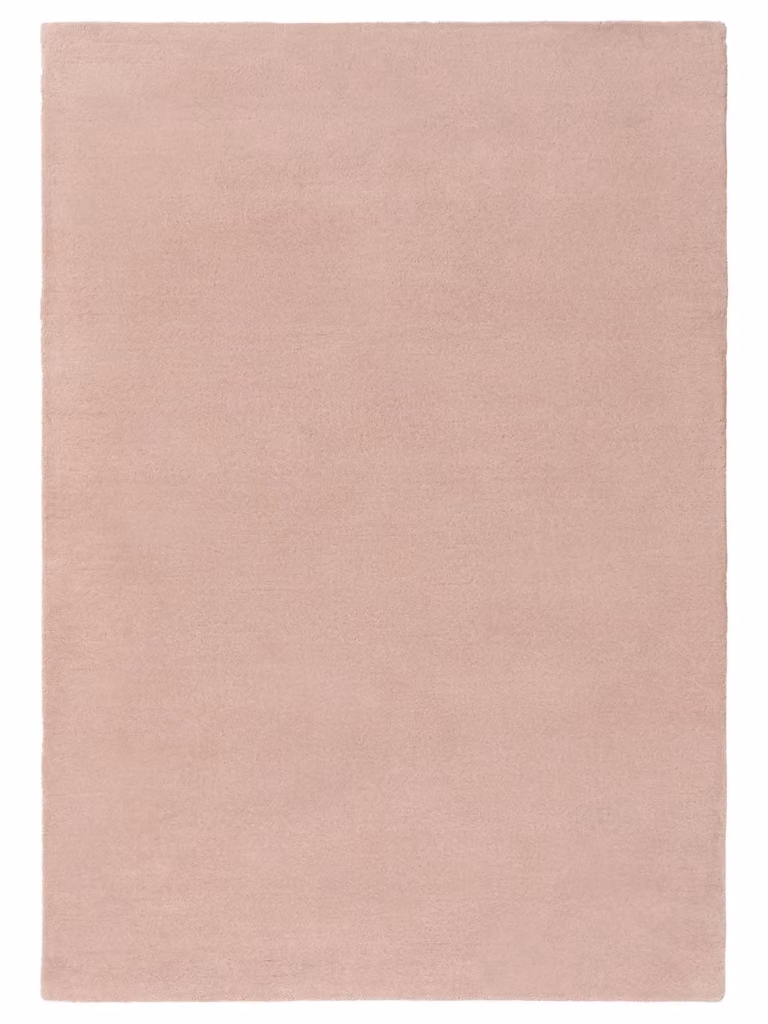 Alfombra de lana Benuta en color rosa y rojo, diseño minimalista y rectangular, An/P: 160 x 230 cm