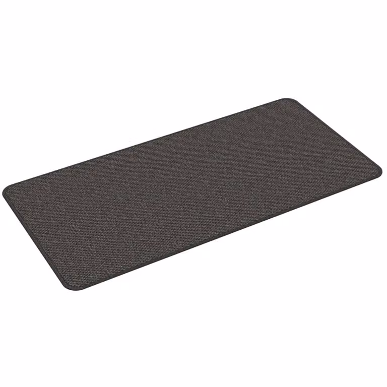 Alfombra de pasillo vidaXL con aspecto de sisal en color gris antracita, An/P: 50 x 100 cm