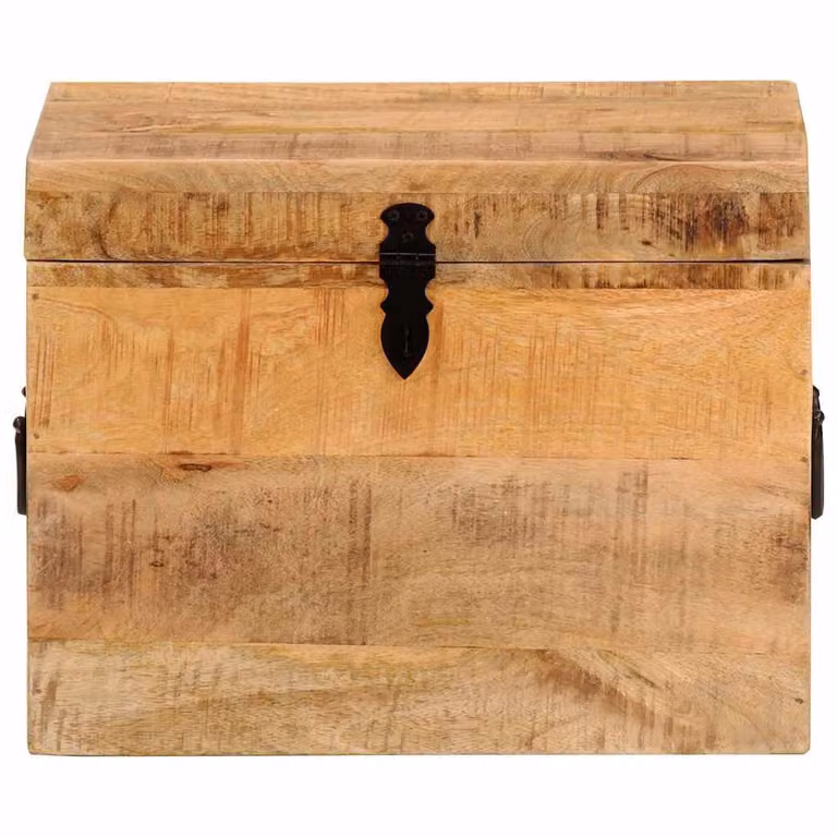 Caja de almacenaje de madera de mango de vidaXL, color marrón envejecido, An/P/Al: 39 x 28 x 31 cm