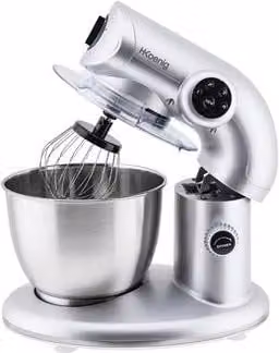 Amasadora Batidora Hkoenig Km80s color silver de 1000 W con acabado en acero inoxidable y metal