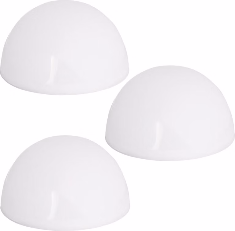 Pack de 3 luces LED solares esféricas B2X en color blanco y multicolor con sensor crepuscular para jardín y pasillos