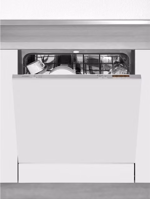 Lavavajillas Integrable Exquisit EGSP6312-E-030E de 60 cm, 12 Servicios, Color Plata, 47 dB y Clase Energética E