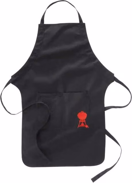 Delantal ajustable de algodón Weber Negro para adultos