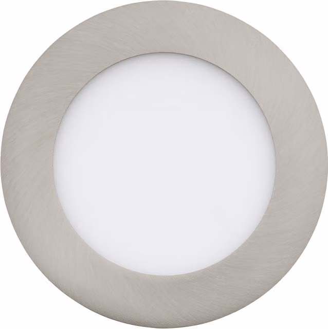 Downlight LED Eglo Fueva-Z redondo en color gris y plata con 700 lm y temperatura de color regulable de 2700 a 6500K, IP20, Diámetro: 12 cm