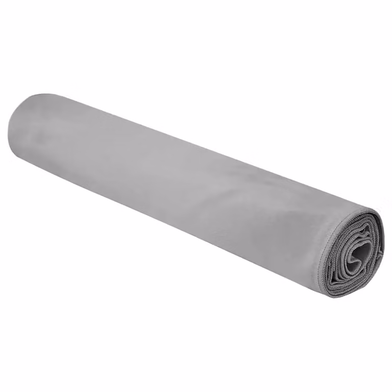 Pack de 2 toallas deportivas de microfibra vidaXL en gris, de secado rápido, An: 90 cm, Al: 180 cm