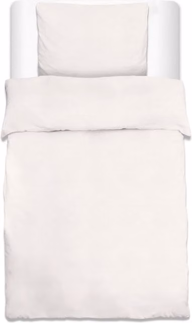 Juego de ropa de cama Beautissu de algodón reforzado con funda de edredón y funda de almohada, color blanco, An/P: 220 x 155 cm y 80 x 80 cm