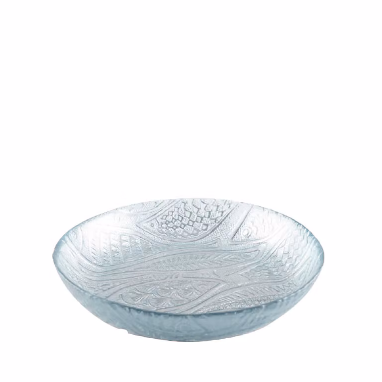 Ensaladera de cristal Aulica color azul de 25,2 cm