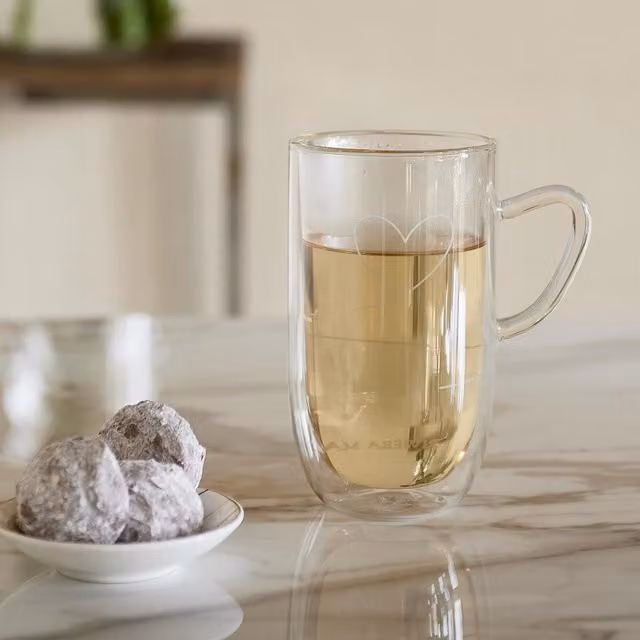 Vaso Térmico Con Amor L de Rivièra Maison en Blanco, Multicolor y Transparente
