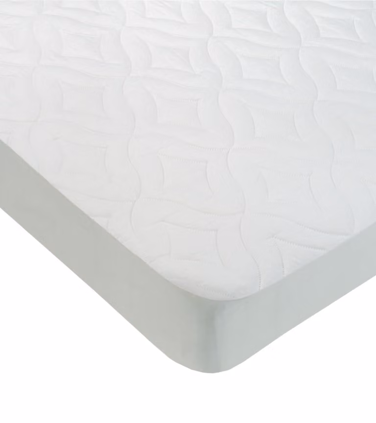 Cubrecolchón reversible acolchado Home Heavenly de microfibra blanca, antibacteriano y transpirable, An/P: 90 x 190/200 cm