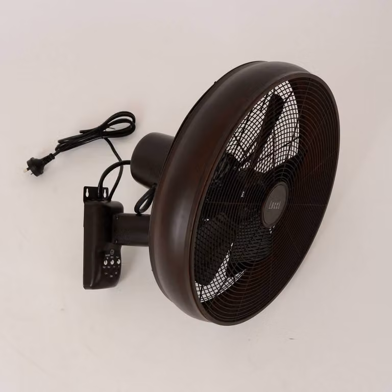 Ventilador de pared Breeze de Beacon Lighting en color negro, Ø 41 cm