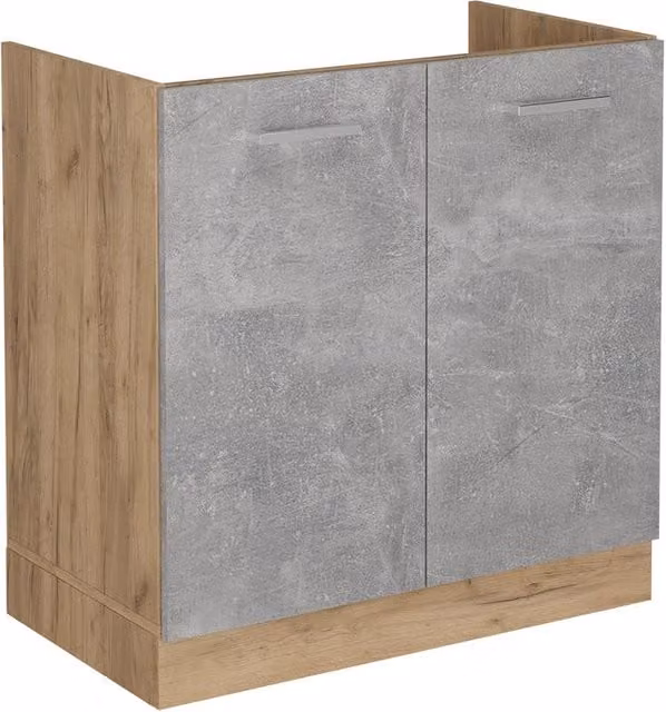 Armario bajo para fregadero Vicco R-Line gris de 80 cm