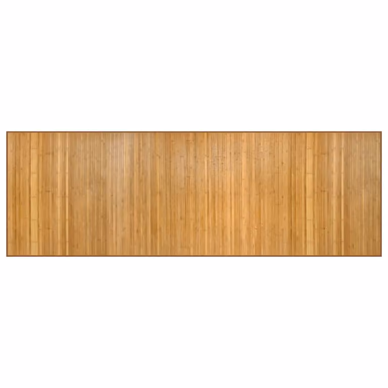 Alfombra rectangular de bambú vidaXL antideslizante color beige y marrón An/P: 100 x 300 cm