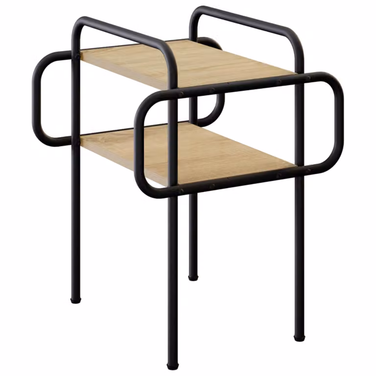 Mesa de centro moderna vidaXL de madera en color roble sonoma, An/P/Al: 40 x 40 x 51 cm