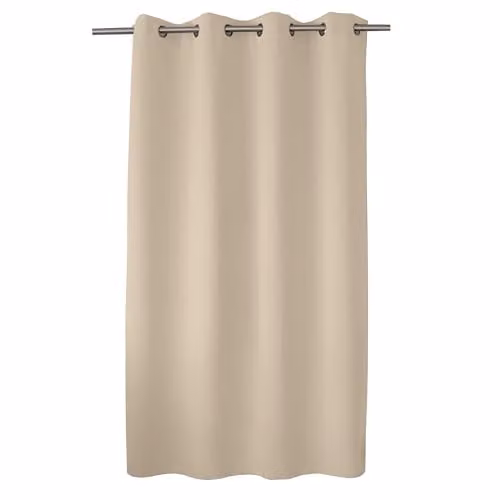 Cortina Blackout Enjoy Home de Poliéster con 8 Ojales, Color Marfil, An/Al: 140 x 180 cm