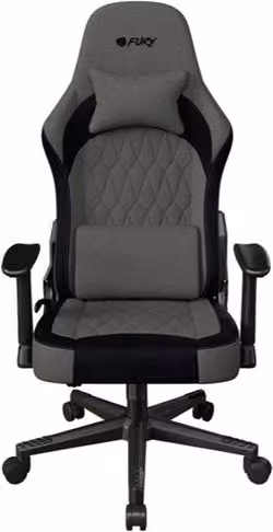 Silla Gaming Fury Shinai S8 Gris para Adultos con Reposacabezas y Apoyabrazos