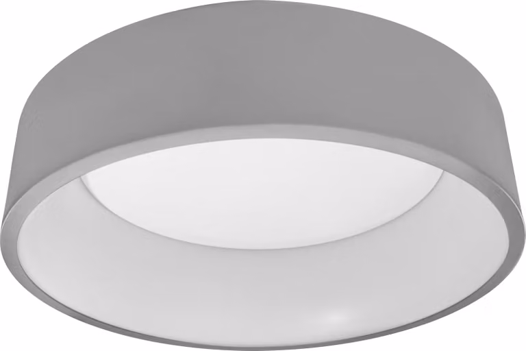 LEDVANCE SMART+ Orbis Cyl, Aplique y plafón LED inteligente con WiFi, color de luz regulable, gris, compatible con Google Assistant y Amazon Alexa