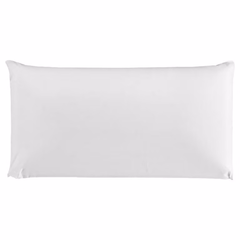 Almohada de memory foam Aznar con tacto suave, microperforada y funda extraíble, color blanco, firmeza media, An/P/Al: 150 x 36 x 13 cm