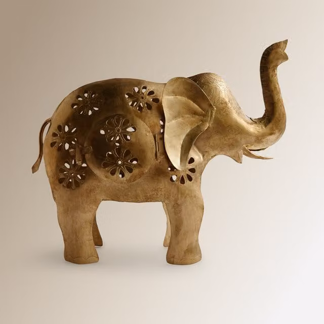 Figura decorativa Olifant de El Corte Inglés en metal color oro