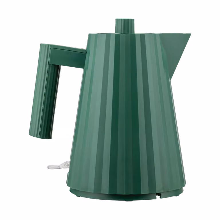 Hervidor de agua Alessi Plissé de 1 l en color verde