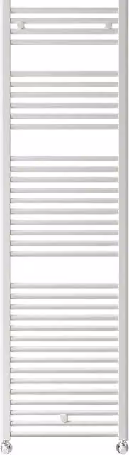 Toallero radiador de pared Fácula en acero color azul y blanco de 45 cm